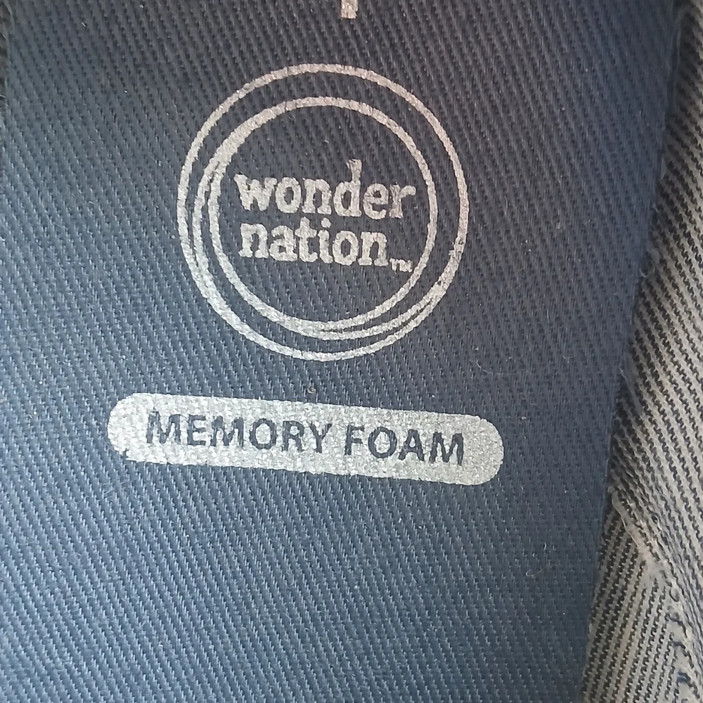 Wonder Nation Kids Black Moccasins
